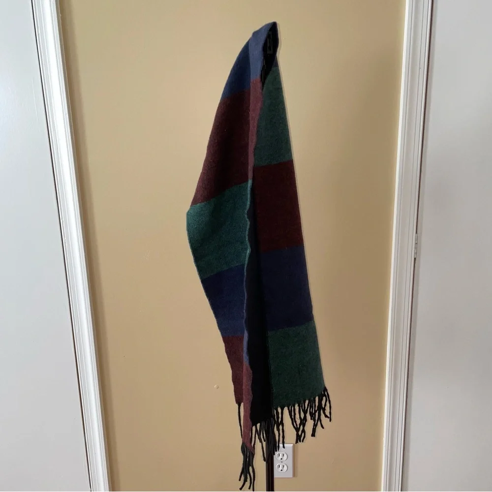 Men’s Il Moro Firenze Navy & Green Wool Scarf